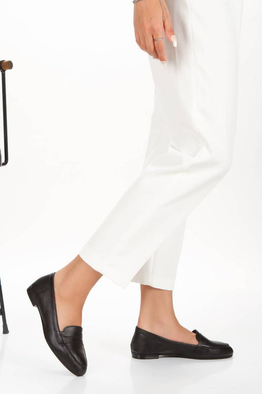 Kadın Hakiki Deri Makosen Ayakkabı 1031