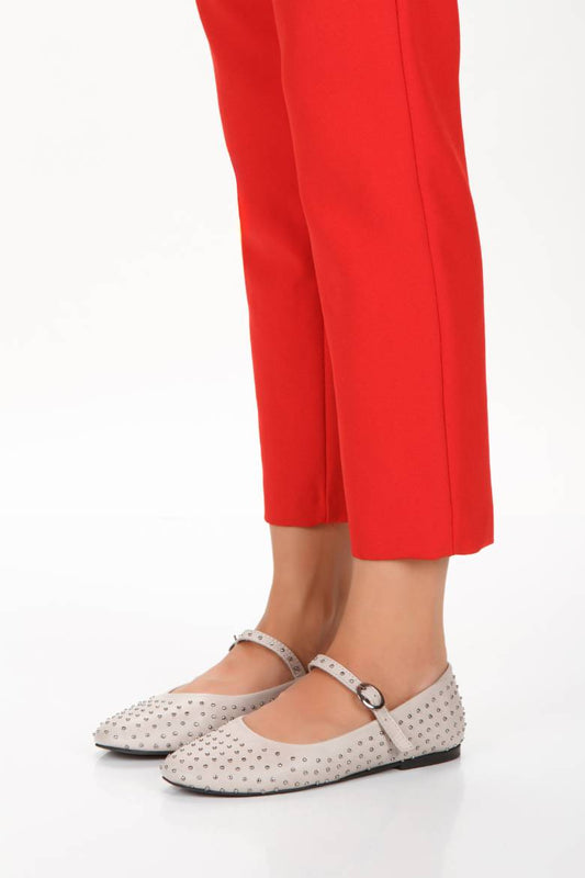 Kadın Cilt Hakiki Deri Bantlı Babet 1032