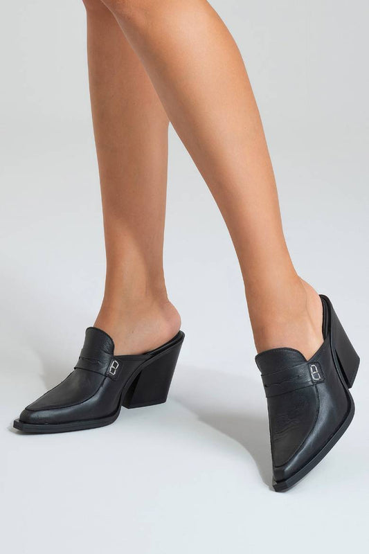 Kadın Hakiki Deri Western Terlik 6298