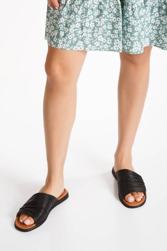 Kadın Cilt Hakiki Deri Günlük Terlik 6309