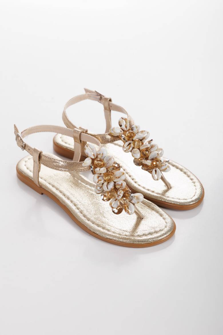 6174 Kadın Deniz Kabuklu Parmak Arası Sandalet