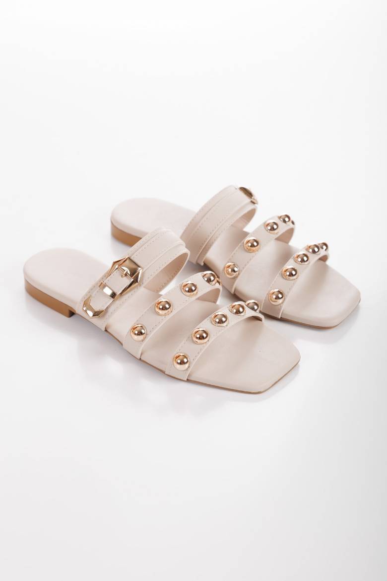 Kadın Trok Ve Toka Detaylı Terlik 6330