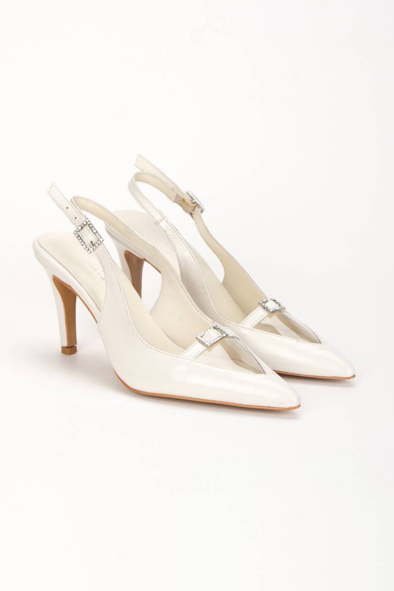 Kadın Taş Ve Şeffaf Detaylı Topuklu Ayakkabı 3101