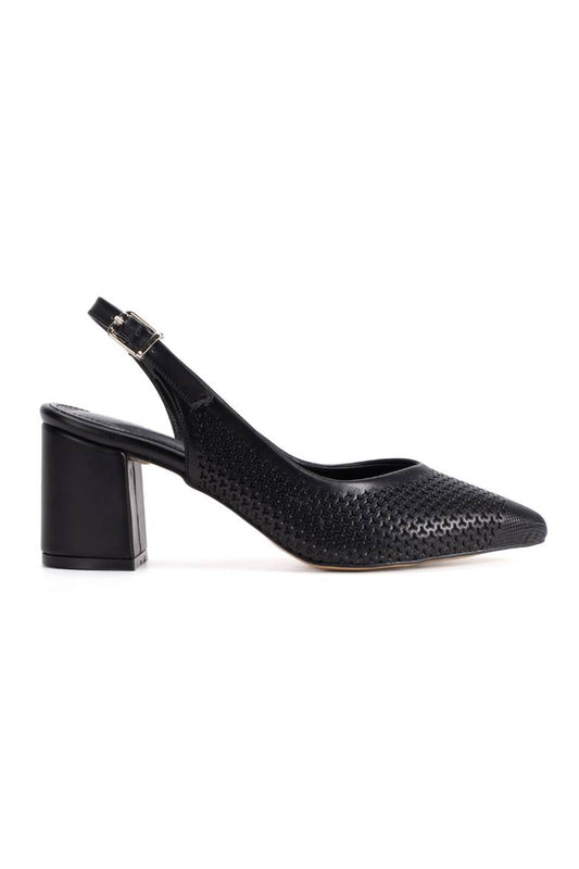 Kadın Cilt Arkası Açık Topuklu Ayakkabı 3107