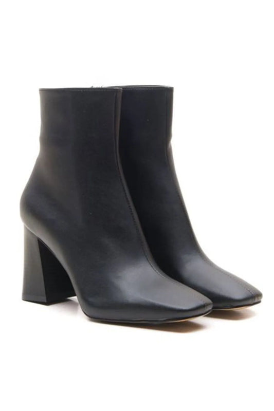 Kadın Fermuarlı Kalın Topuklu Bot 5105