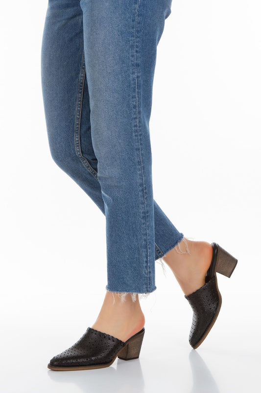 Kadın Hakiki Deri Topuklu Terlik 6249