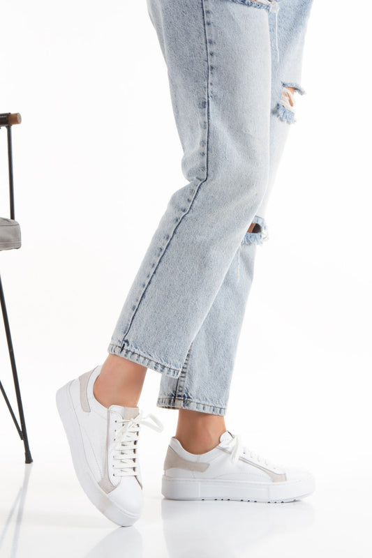 Kadın Hakiki Deri Günlük Spor Ayakkabı 2074