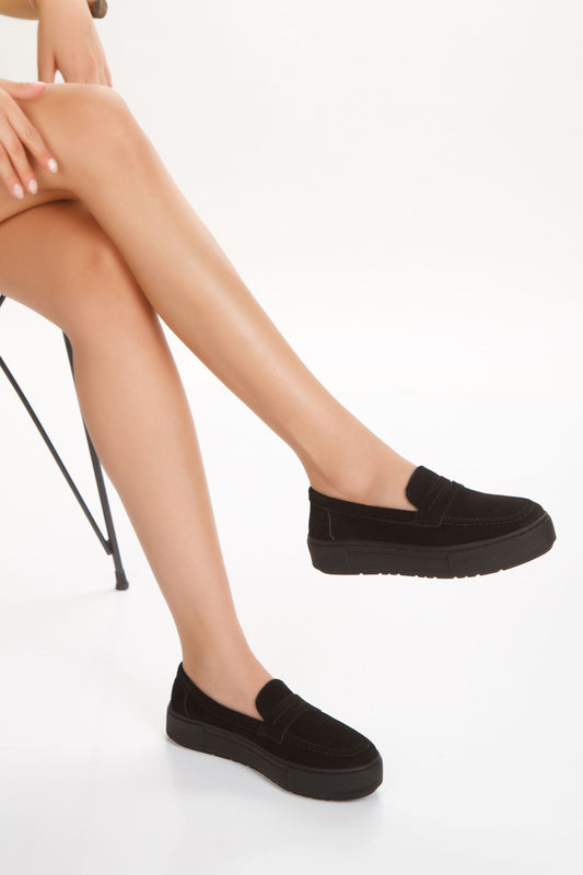 Kadın Hakiki Süet Deri Günlük Ayakkabı 4043