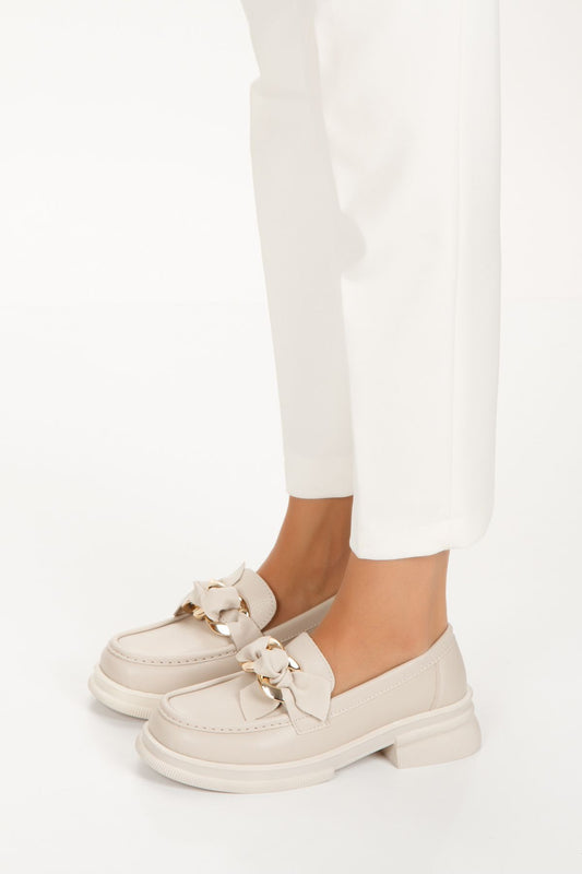 Kadın Cilt Toka Detaylı Oxford Ayakkabı 4049