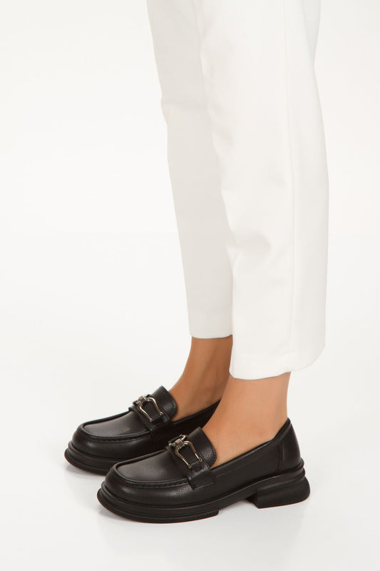 Kadın Toka Detaylı Oxford Ayakkabı 4050