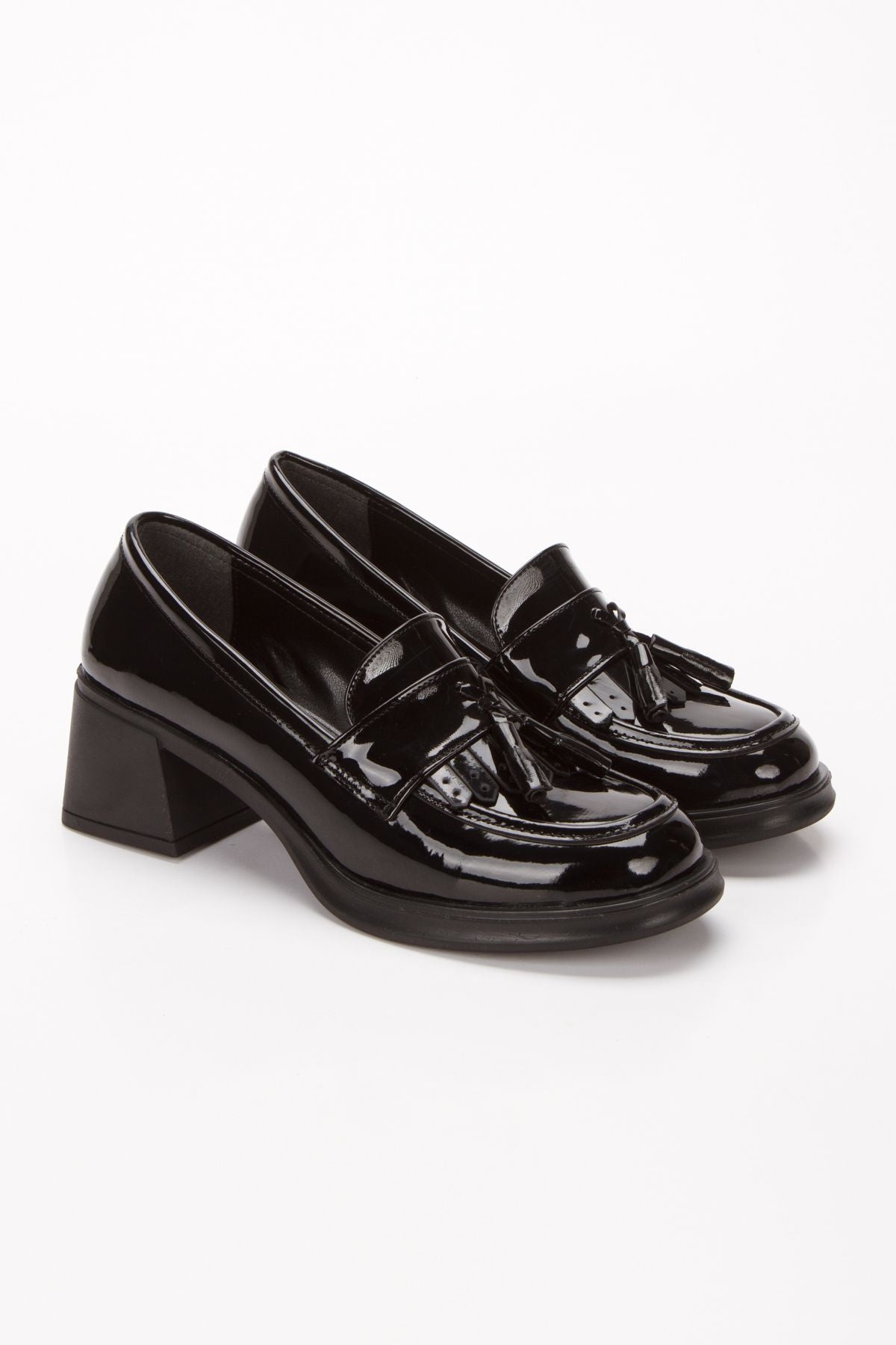 Kadın Topuklu Loafer Ayakkabı 4052