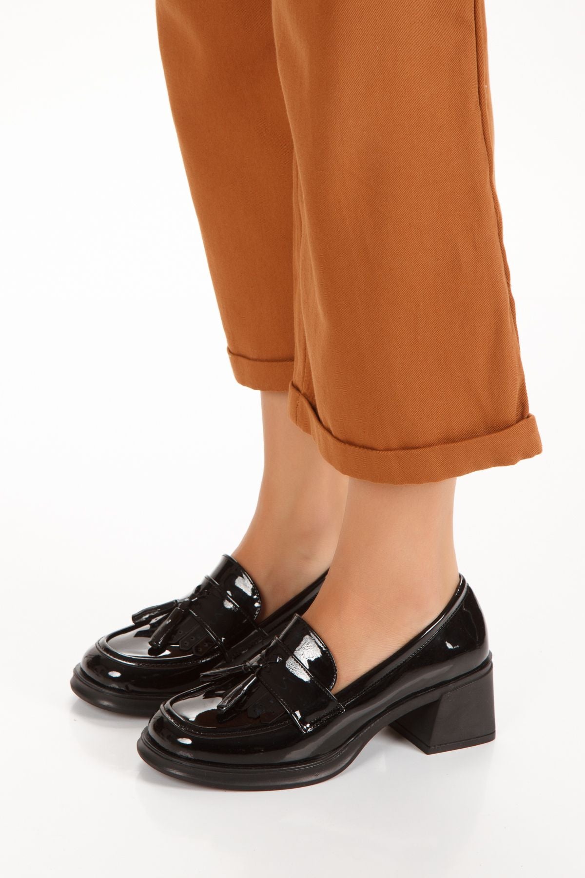 Kadın Topuklu Loafer Ayakkabı 4052