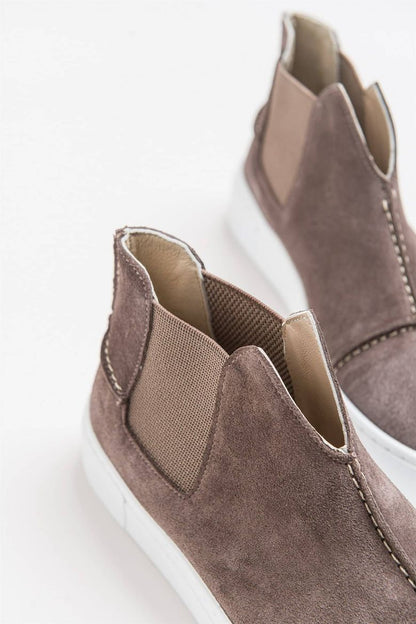 Siyah - 2056 Kadın Hakiki Deri Sneakers