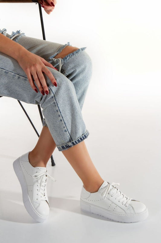 Kadın Hakiki Deri Günlük Spor Ayakkabı 2062