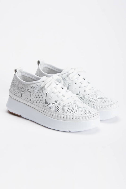 Kadın Hakiki Deri Desenli Comfort Ayakkabı 4056