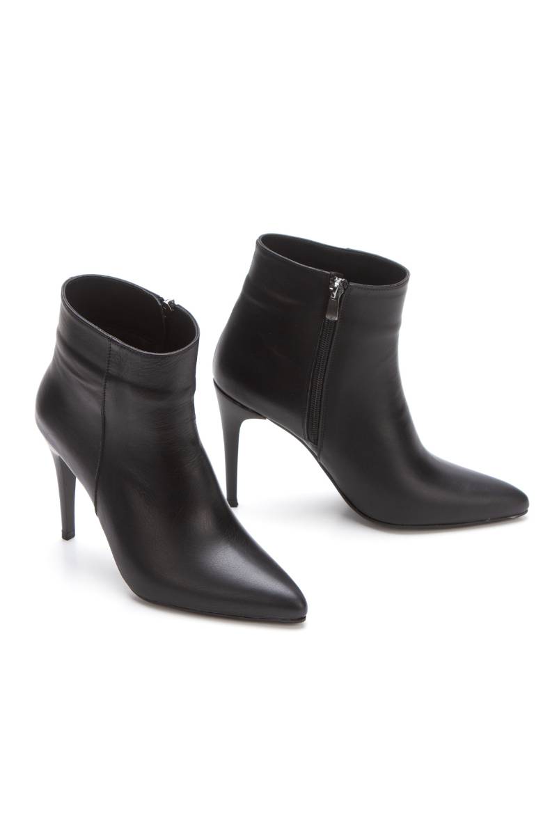 Kadın Hakiki Deri Stiletto Topuklu Bot 5123