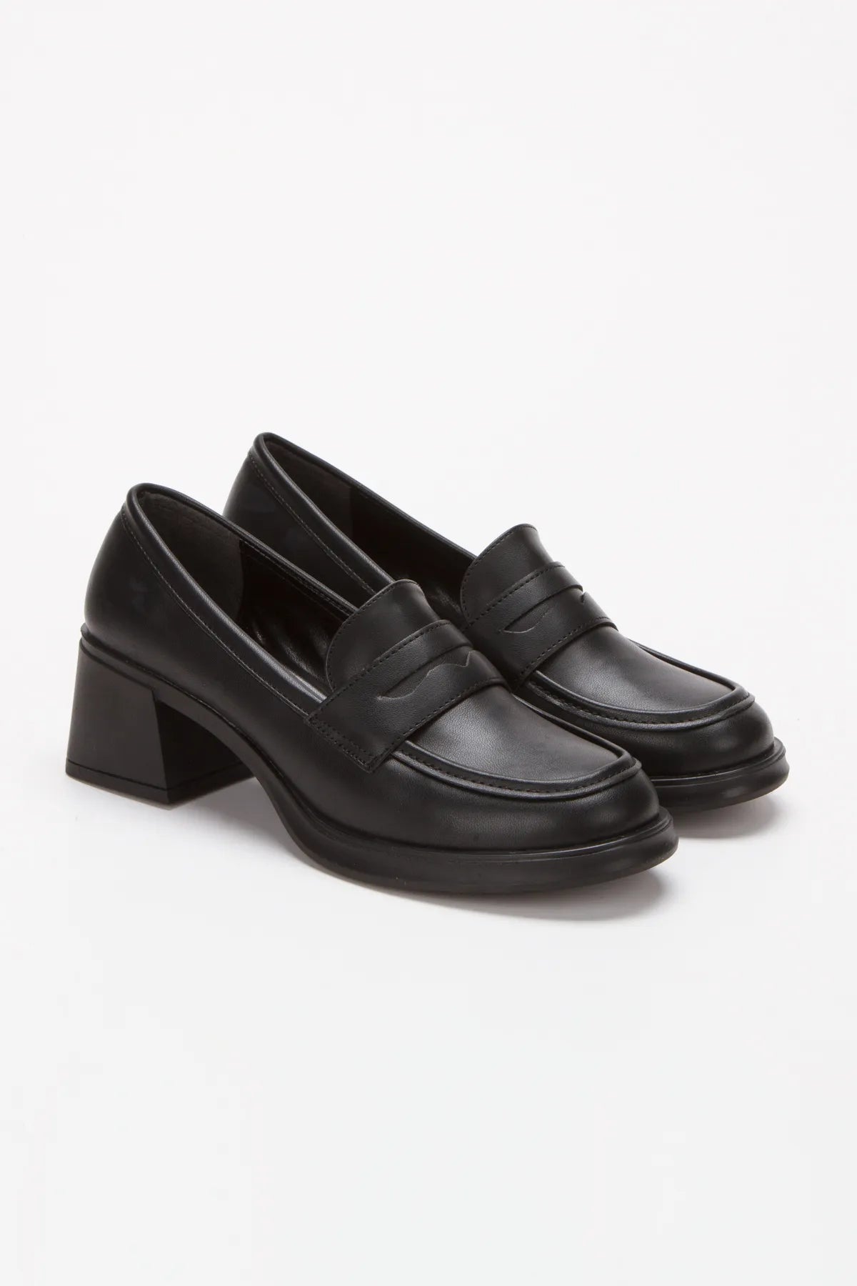 Kadın Topuklu Loafer Ayakkabı 4052