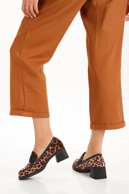 Kadın Topuklu Loafer Ayakkabı 4052