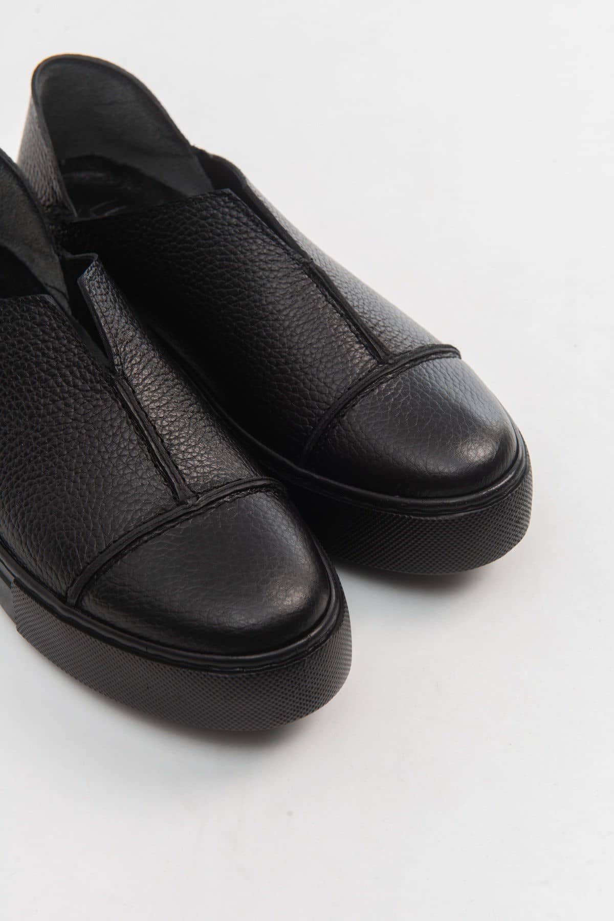 2025 Siyah Deri Kadın Sneakers