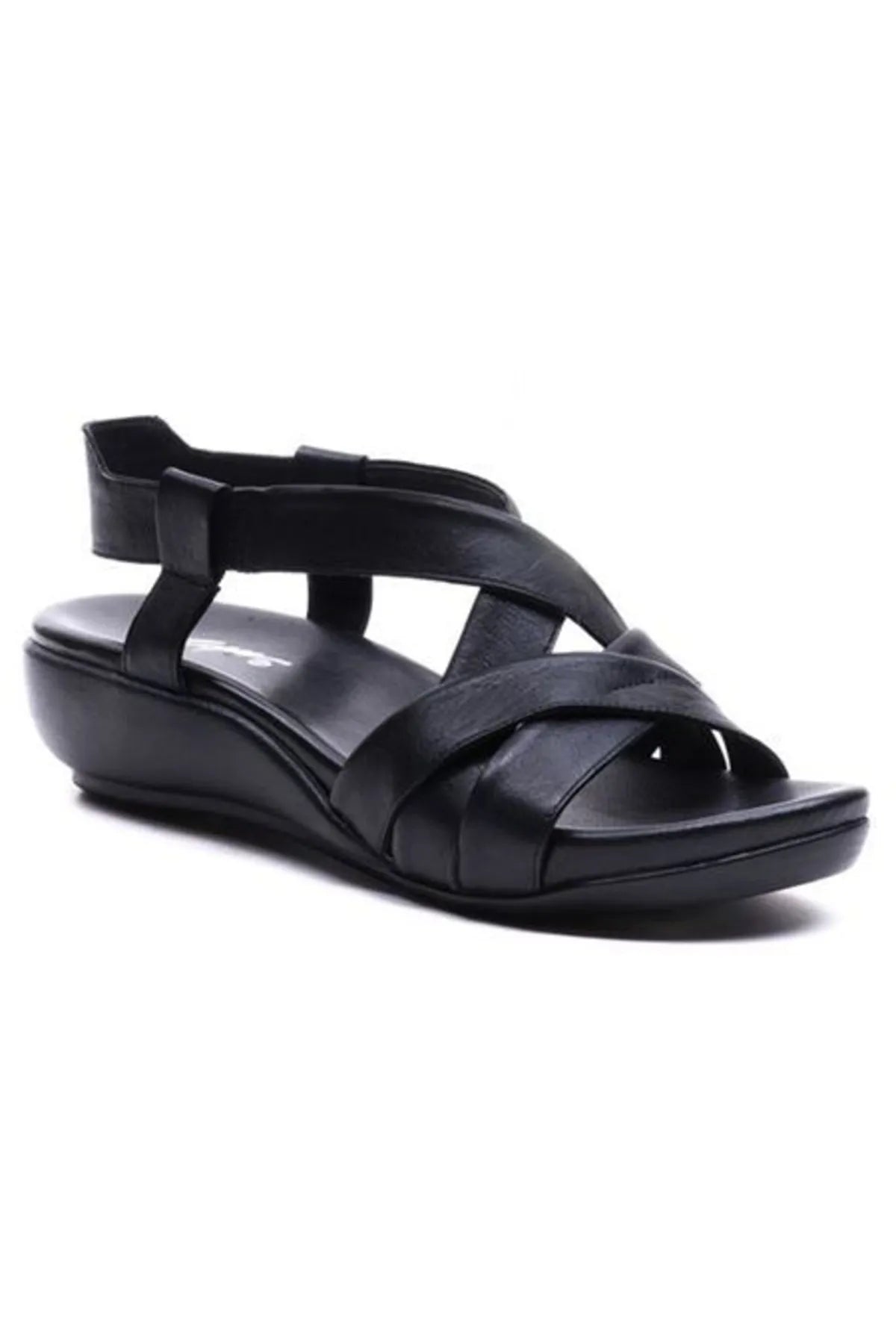 Kadın Cilt Lastikli Ortopedik Sandalet 6145