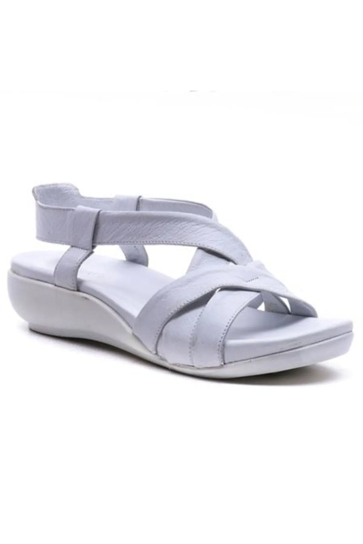 Kadın Cilt Lastikli Ortopedik Sandalet 6145