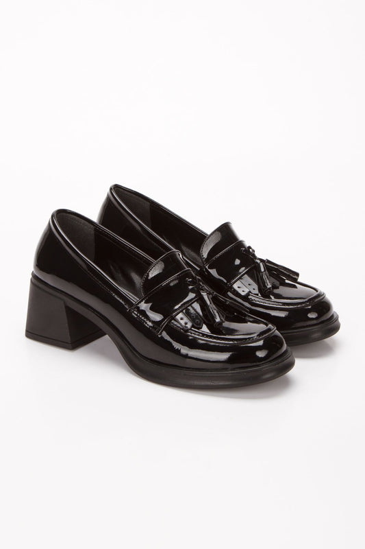 Kadın Topuklu Loafer Ayakkabı 4052
